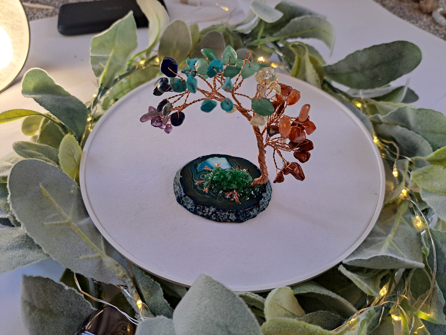 crystal chakra tree