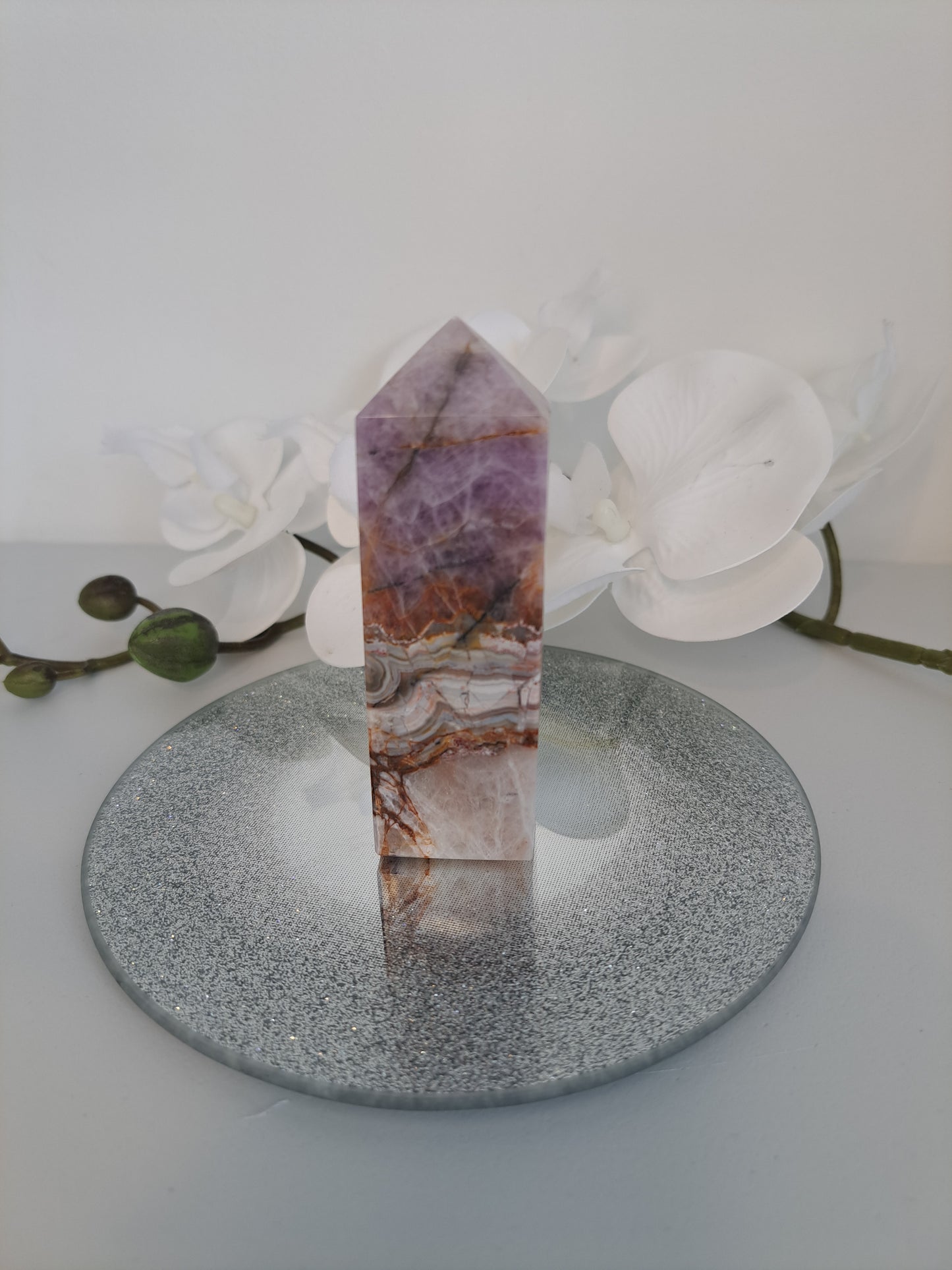 Amethyst Lace Agate point