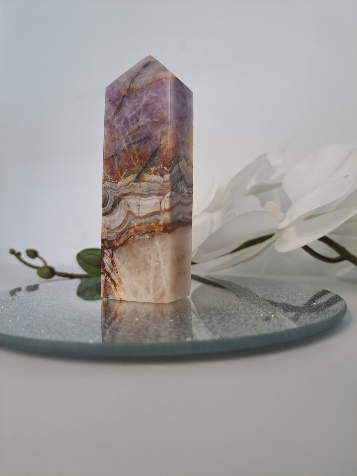 Amethyst Lace Agate point