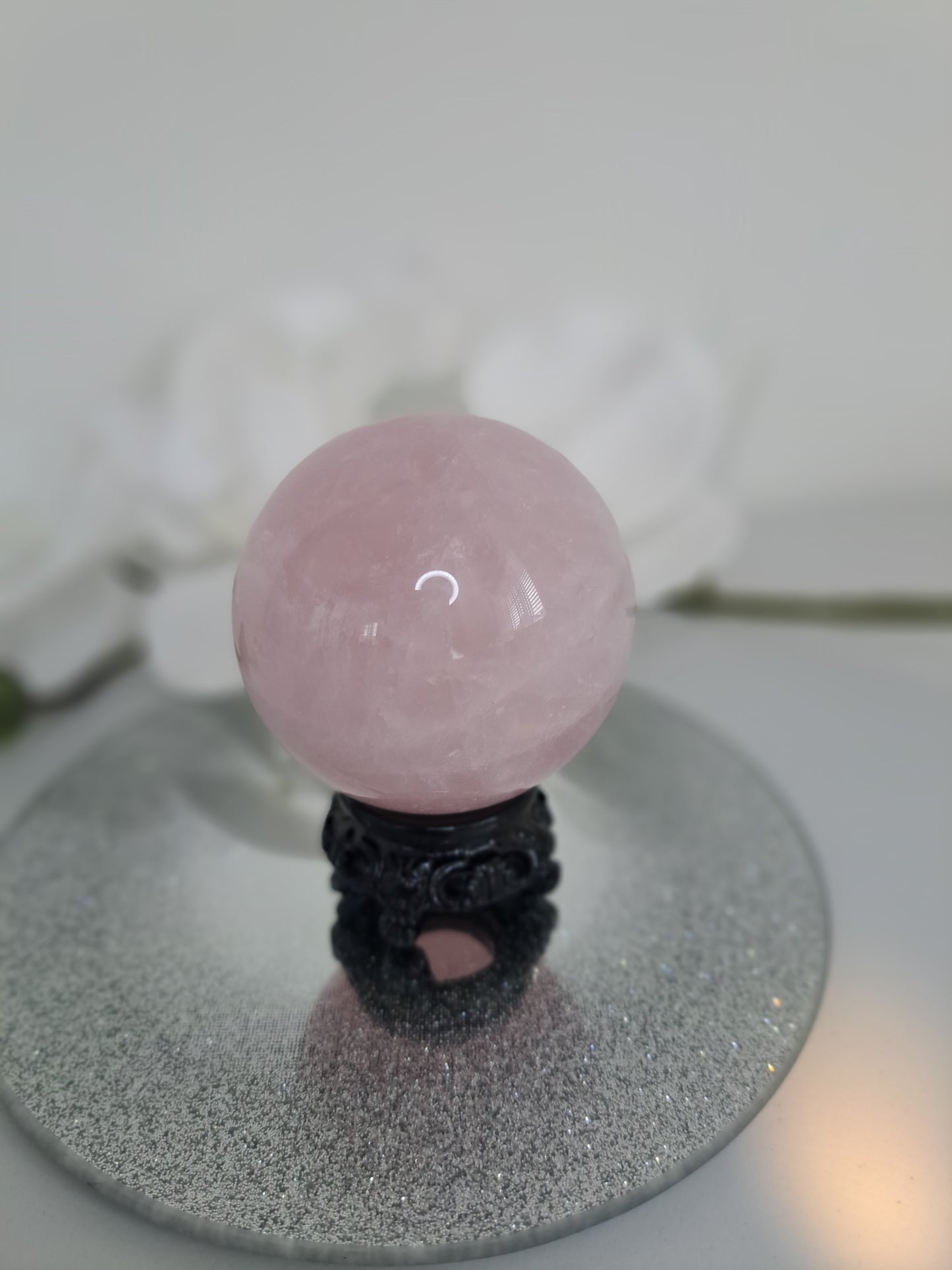 Large Rose Quartz sphere