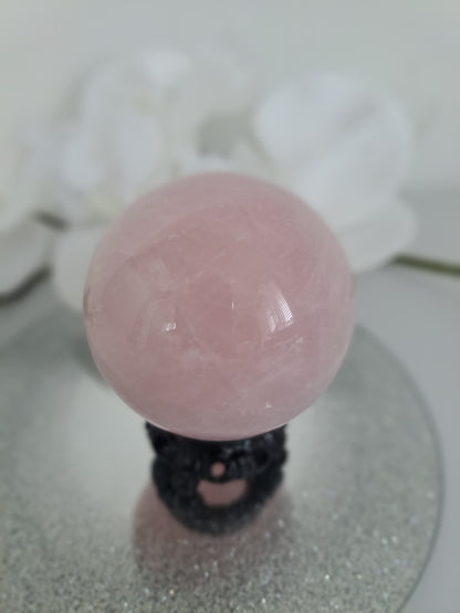 Large Rose Quartz sphere
