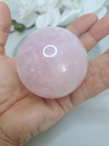 Large Rose Quartz sphere