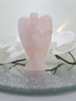 Large rose quartz angel