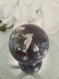 Moss agate sphere