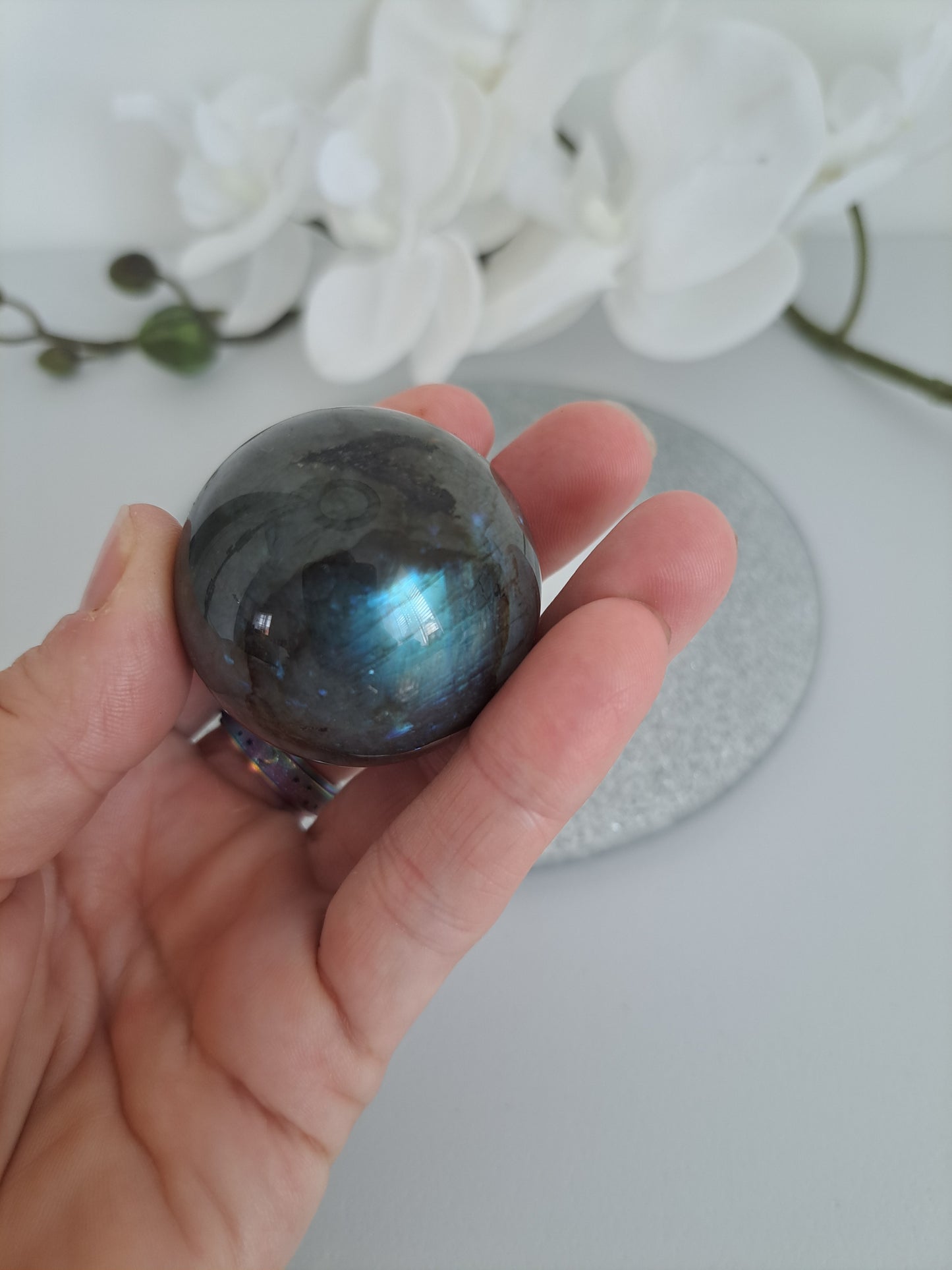 Labradorite sphere