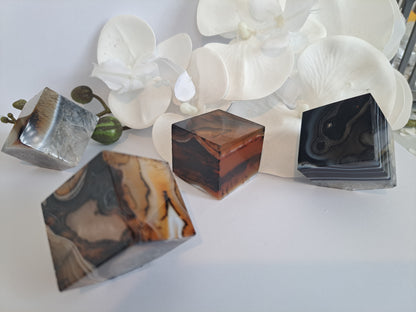 Agate Quartz cube