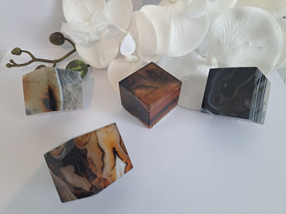 Agate Quartz cube