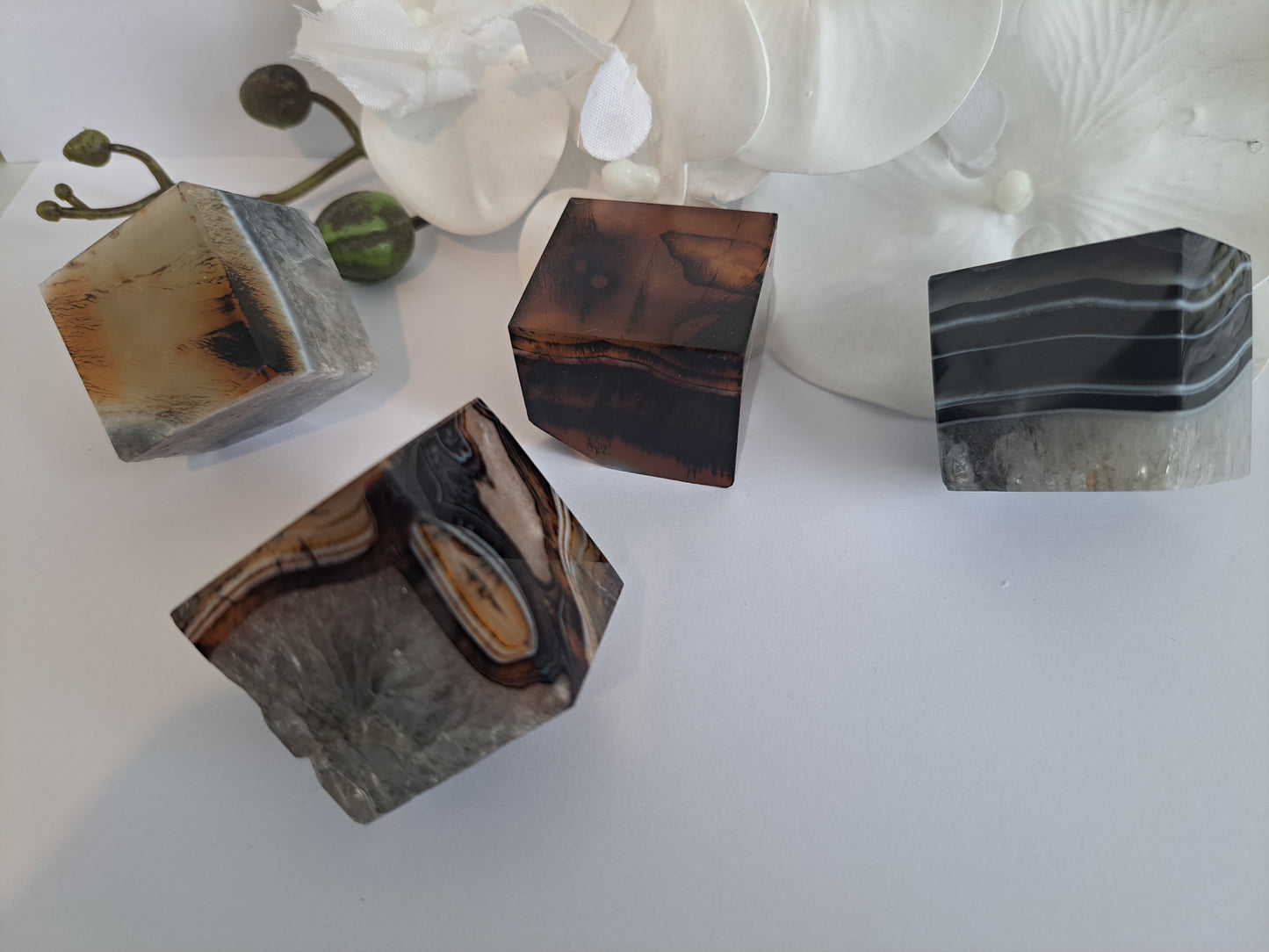 Agate Quartz cube