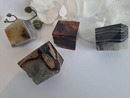 Agate Quartz cube