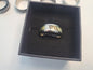 Mother of pearl inlay stainless steel ring