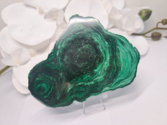 Large Malachite Slice