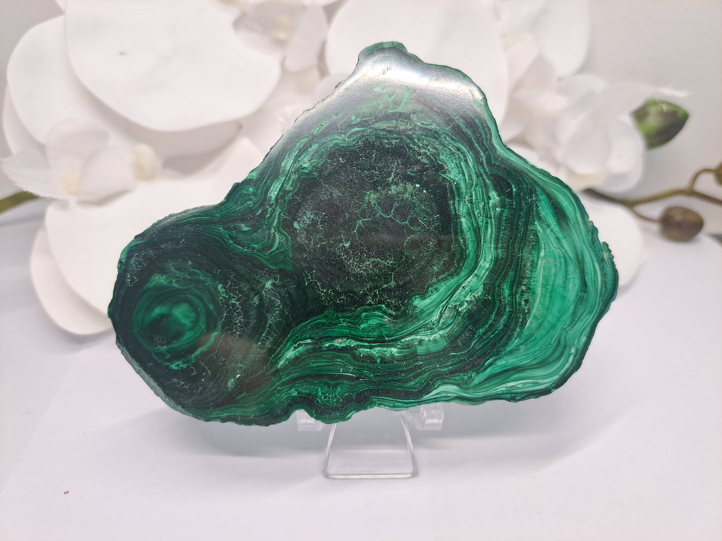 Large Malachite Slice