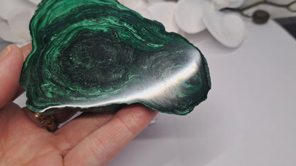 Large Malachite Slice