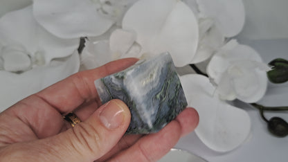 Moss Agate Cube