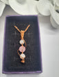 Rose Quartz copper handcrafted necklace